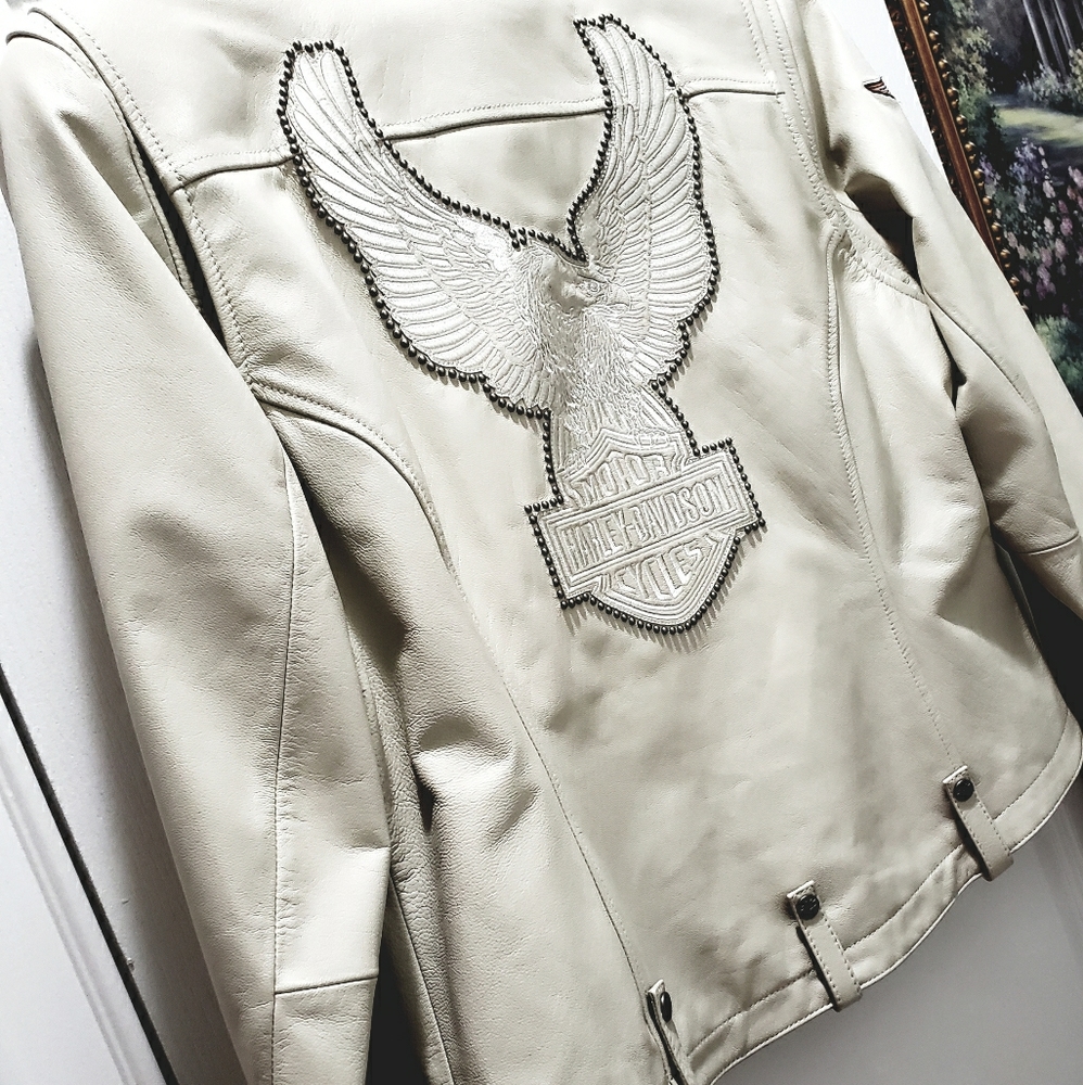 Harley Davidson leather motorcycle jacket